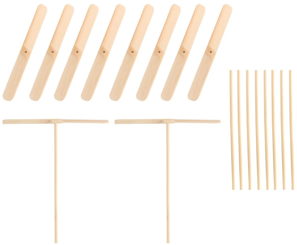 Dailygoods- Libellen 10 Stuks - Houten Propellers - Buiten Activiteit - Vliegend Spel - Interactief Plezier - Geschikt Voor Alle Leeftijden - Vliegende Propeller