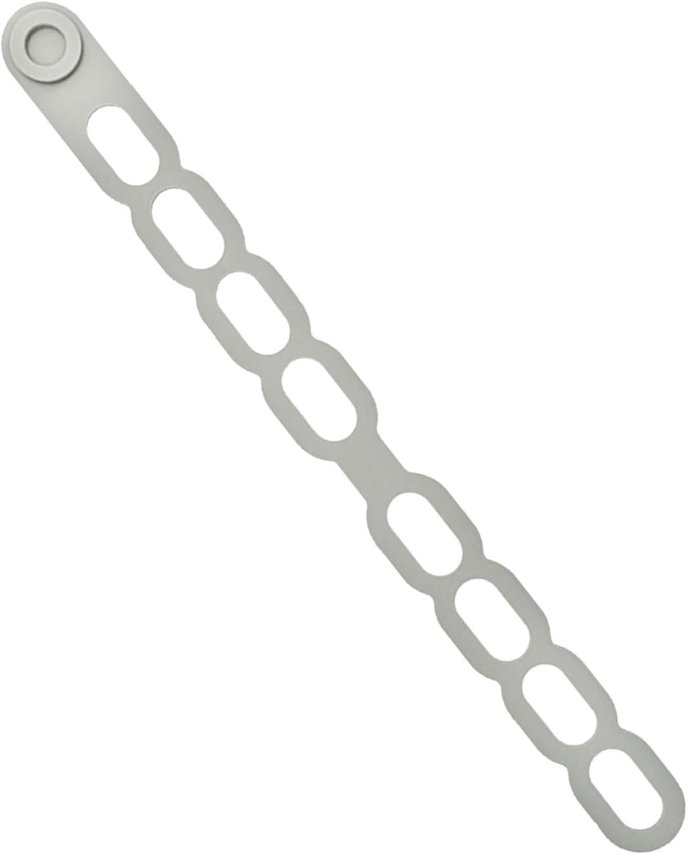 Silicone Band - Sluiting Strap - Lekkage Vrij - Universele Pasvorm - 54.5 cm - Grijs