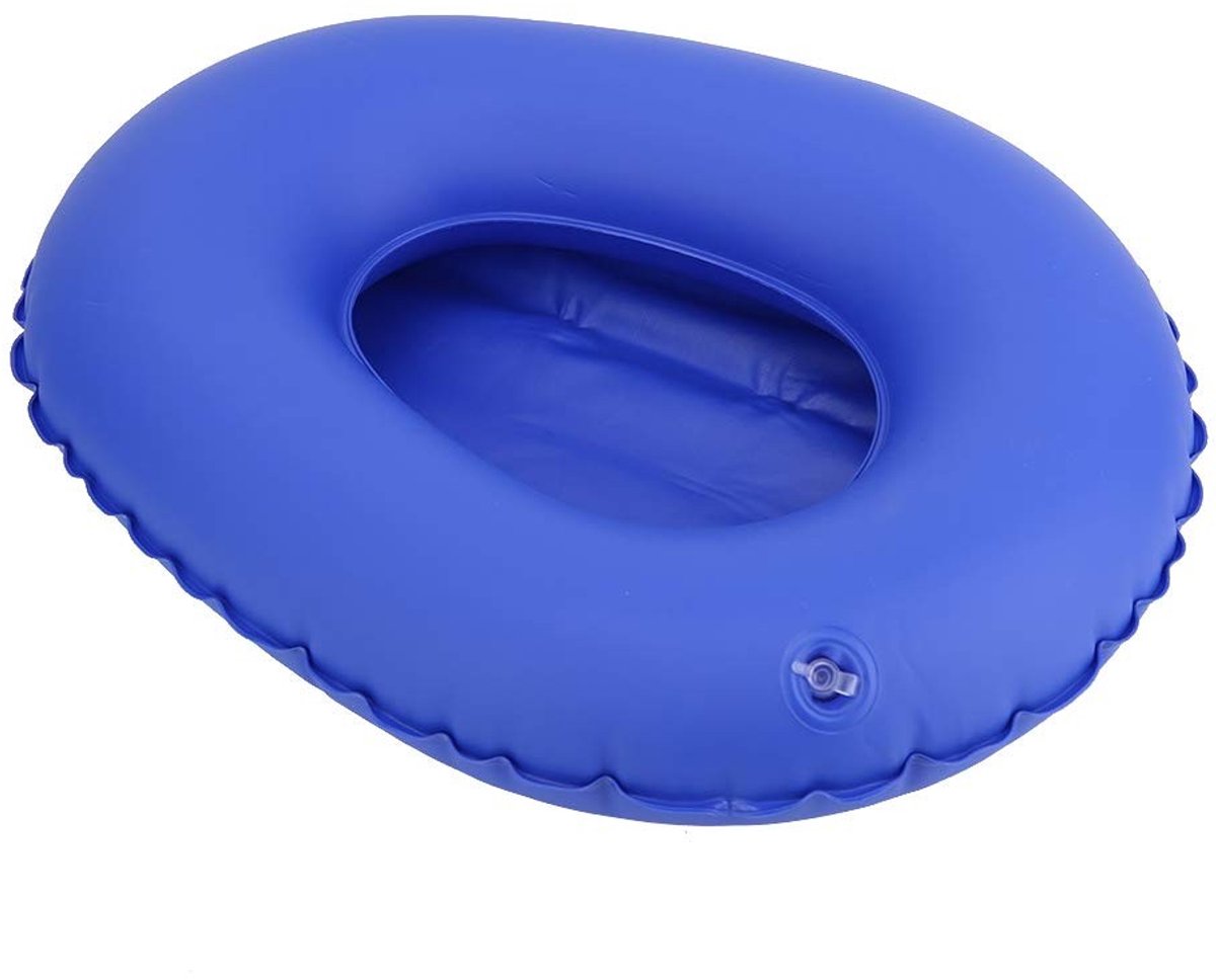 Dailygoods- Bedpan Opblaasbaar - Medische Bedpan - Antidecubitus Toileturinoir - Ergonomisch - PU-Materiaal - Inclusief Luchtpomp