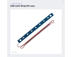 Dailygoods- LED Verlichting Hoge Helderheid - 3D-Printer Lichtstrip - Aansluitkabel 71,5 cm - Bevestigingsgaten 8,5 mm - Voor FlashForge Adventurer 5M Pro - Eenvoudige Installatie