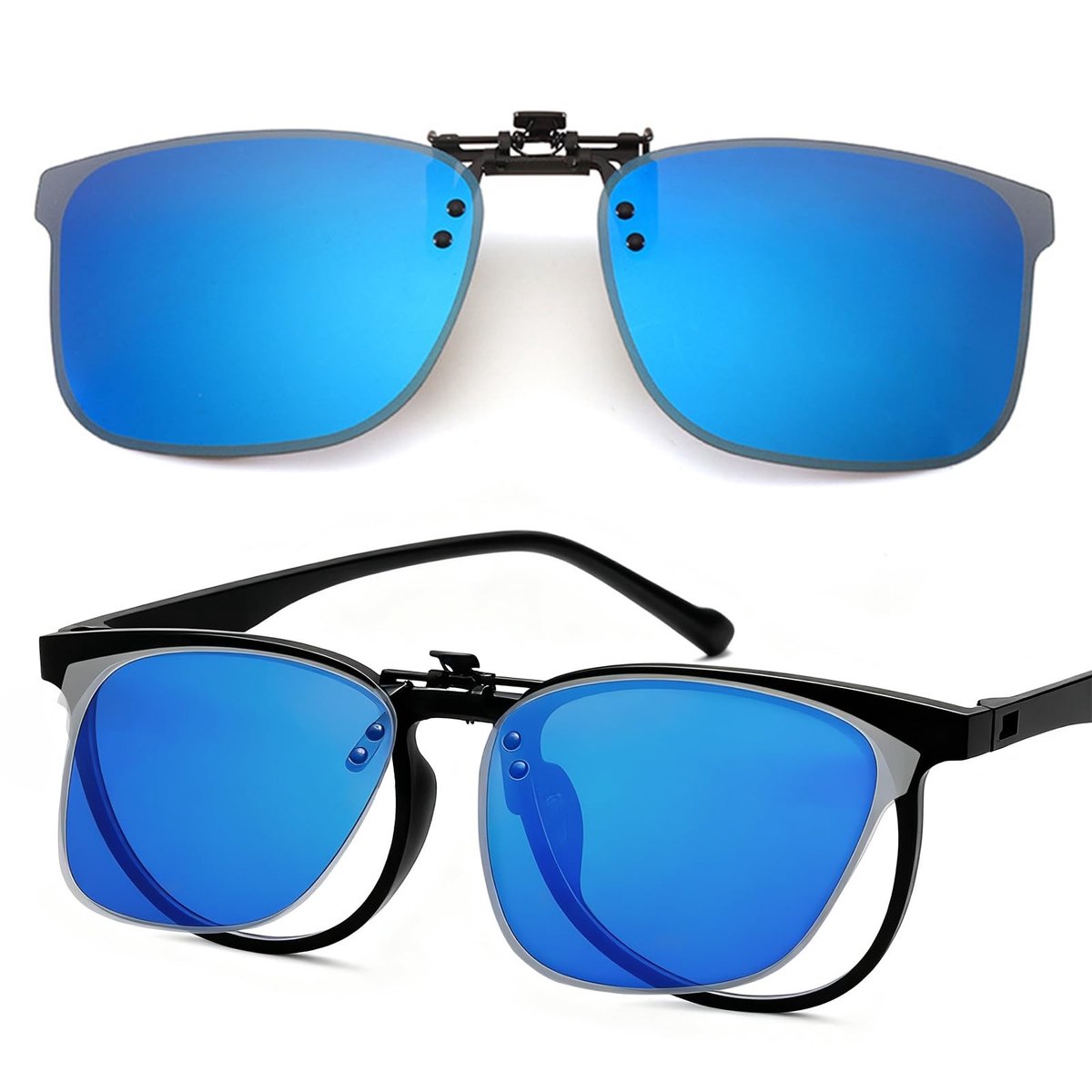 Polariserende clip-on zonnebril - UV400 bescherming - anti-glare - ideaal voor autorijden - ShopVlot