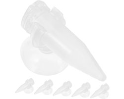 Garnalen Voederbak - Voerbeker Aquarium - Vis Voeren - Voorkomt Verspreiding - 6 Stuks - Transparant