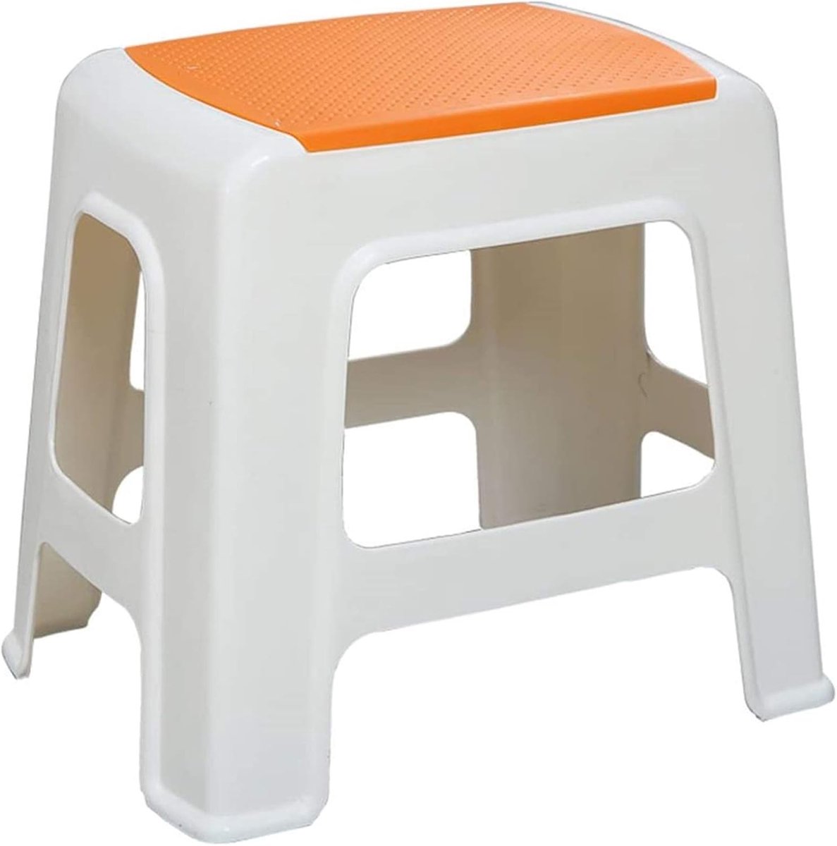Douche Zitje - Bad Kruk - Veilig Douchen - Verdikt Duurzaam Plastic - XL 20x30x31cm - Oranje