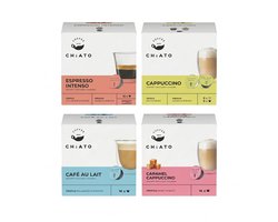 Koffiecapsules compatibel met NESCAFÉ® Dolce Gusto® CHiATO Espresso Intenso, 16 st.