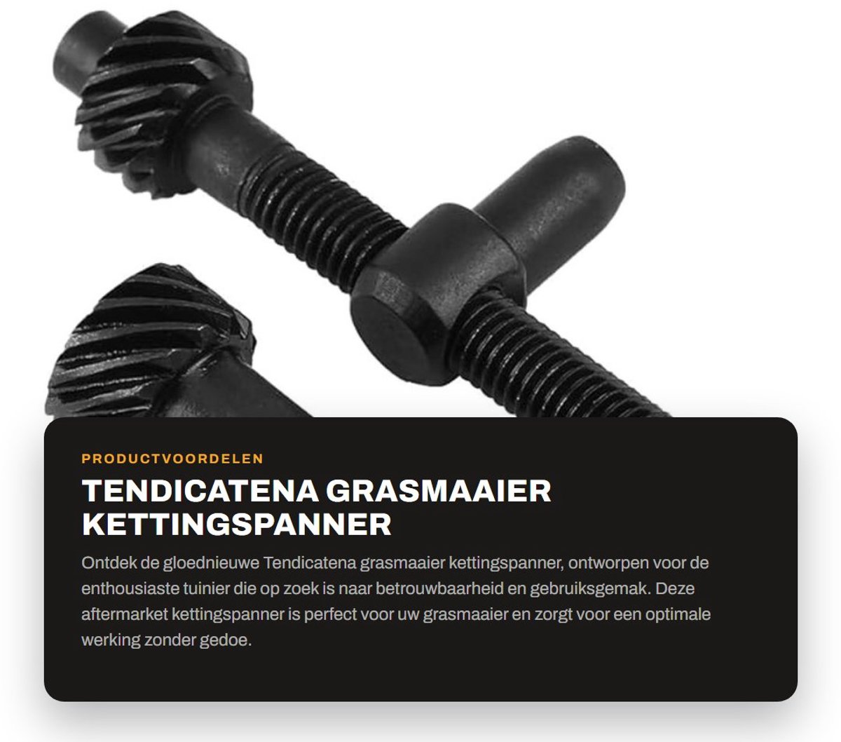 Dailygoods- Tendicatena - Kettingspanner - Automatische Kettingafstelling - Geschikt voor Lawnflite/Carlton Painier - Duurzaam Ontwerp - Eenvoudig te Installeren