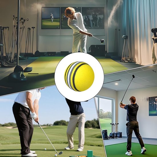 Golfballen 10x - EVA-schuim - Trainingsballen - Warming-up Spullen - Geschikt voor Binnengebruik - Verbeter Swingtechnieken - Sponsgolfbal — afbeelding 3