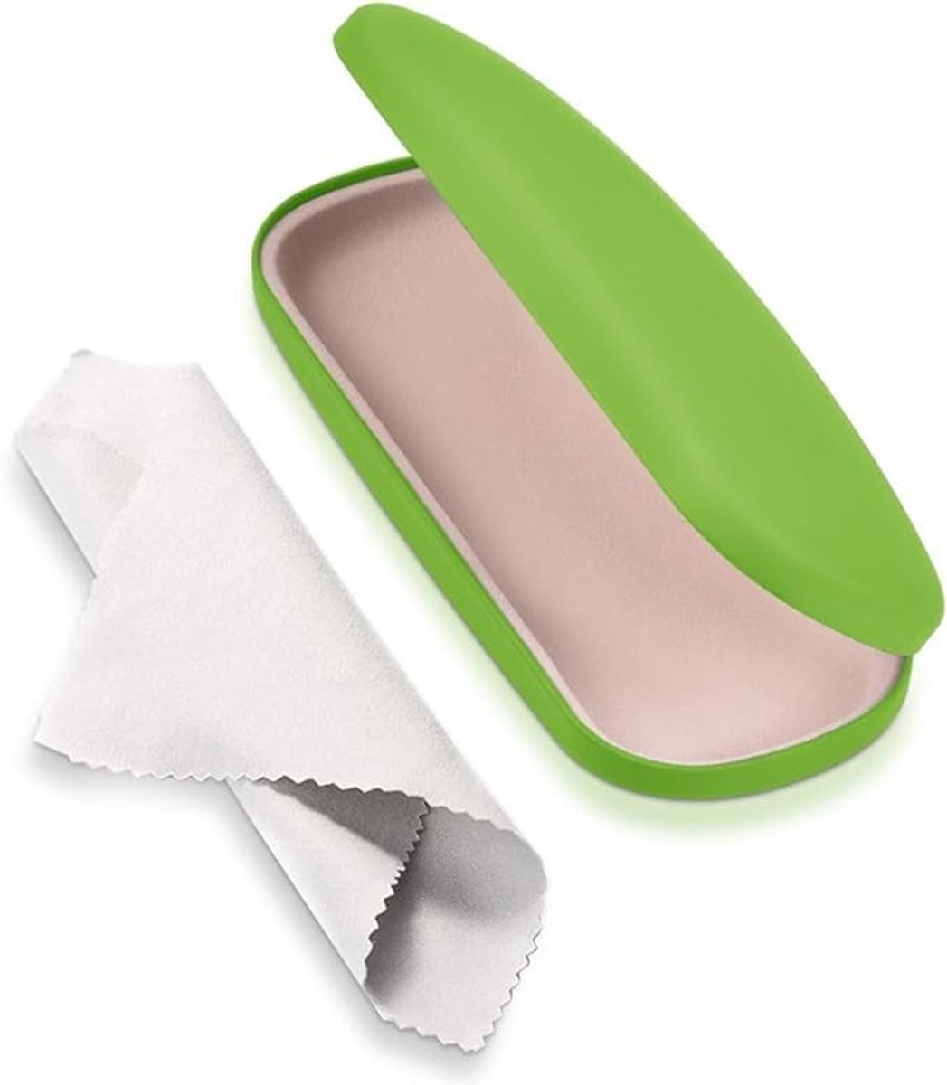 Dailygoods- Brillenkoker Hard Case - Antislip - Geschikt voor kleine/middelgrote glazen - Robuust - 16x6x3 cm - Perfect voor sportbrillen - Bril Etui