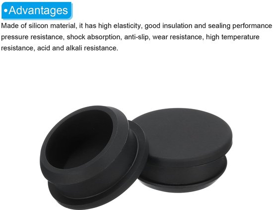 Dailygoods - Set van 10 Siliconen Snap-in Vergrendelingsgatpluggen van Dailygoods — afbeelding 4