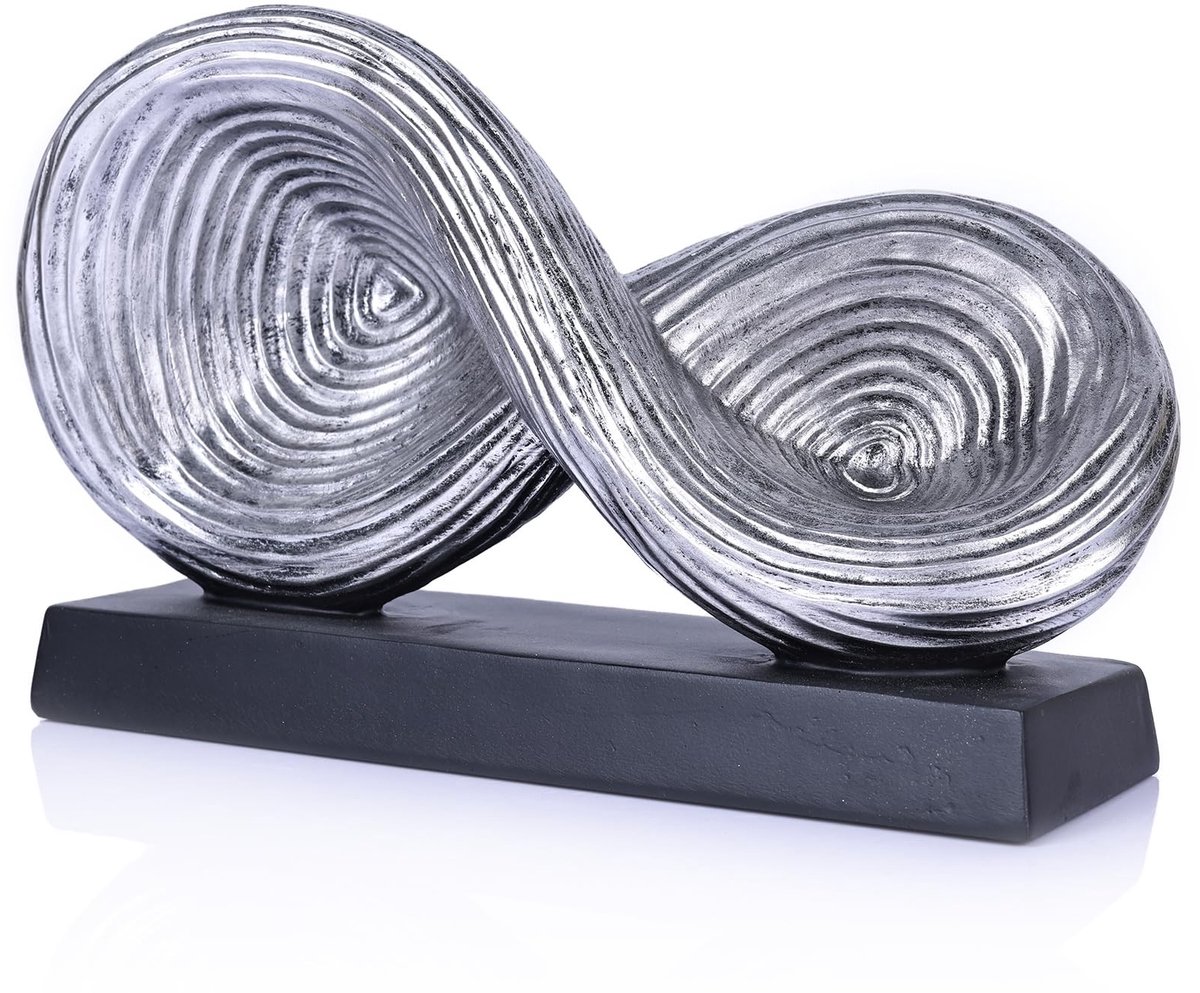 Dailygoods- Decoratie Abstracte Ketting Sculptuur - Hars Knoop Decor - Unieke Boekenplank Decoratie - Salontafel Decoraties - Neutrale Huis Esthetiek - Modern Design - Woonaccessoire