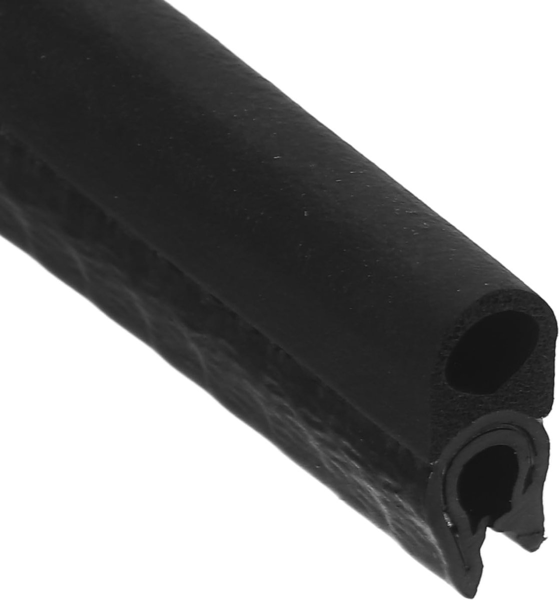 Rubberen Afdichtstrip - Deurrubber Randafwerking - Weerbestendig Maken - EPDM Materiaal - 2 Meter Lengte - Zwart