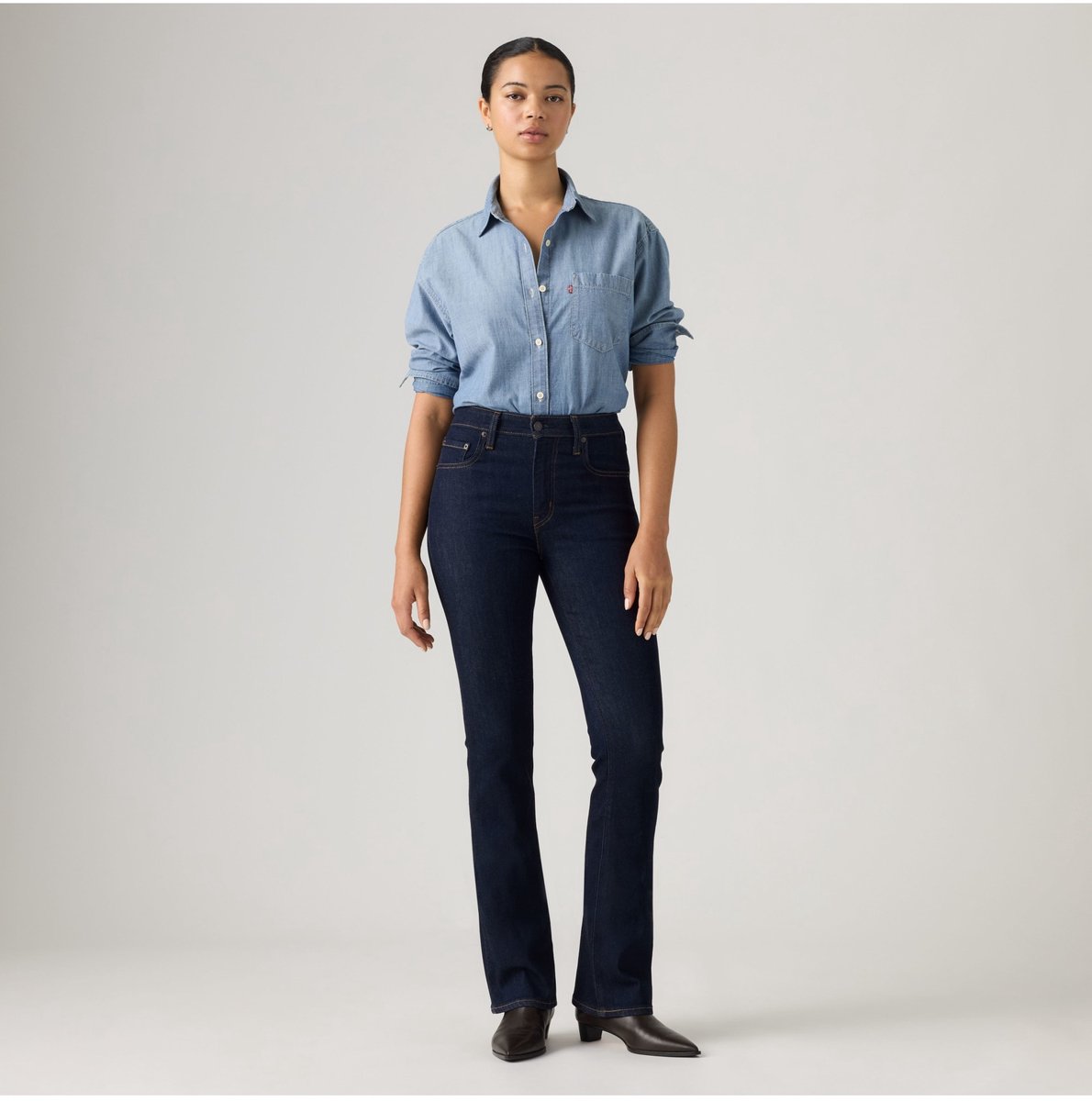 Levi’s Jeans 725 high rise bootcut Blauw