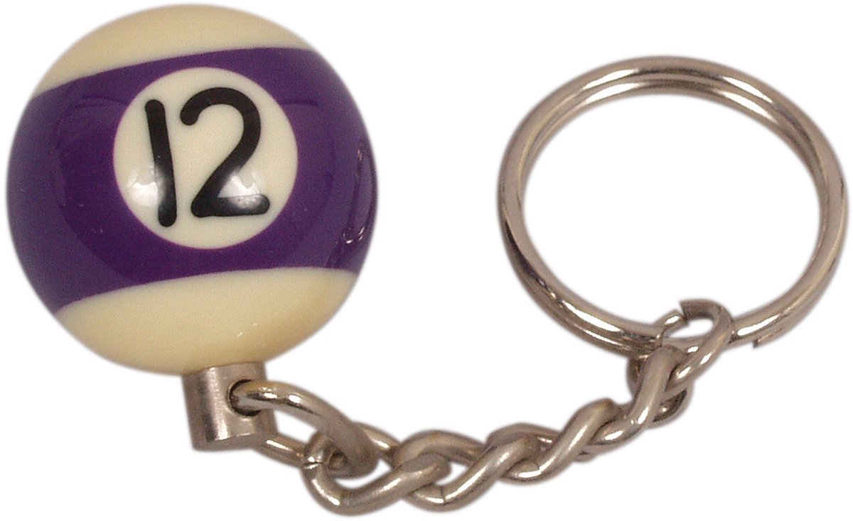 Sleutelhanger poolball 25 mm Nr. 12