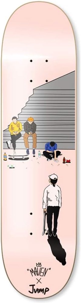 Skateboard Compleet board Beginner board Buitensporten 7 Lagen Esdoornhout 80×20 cm Kleur #2