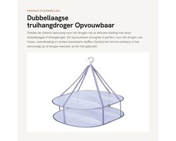 Dailygoods- Truihangdroger Dubbellaags - Opvouwbaar Droogrek