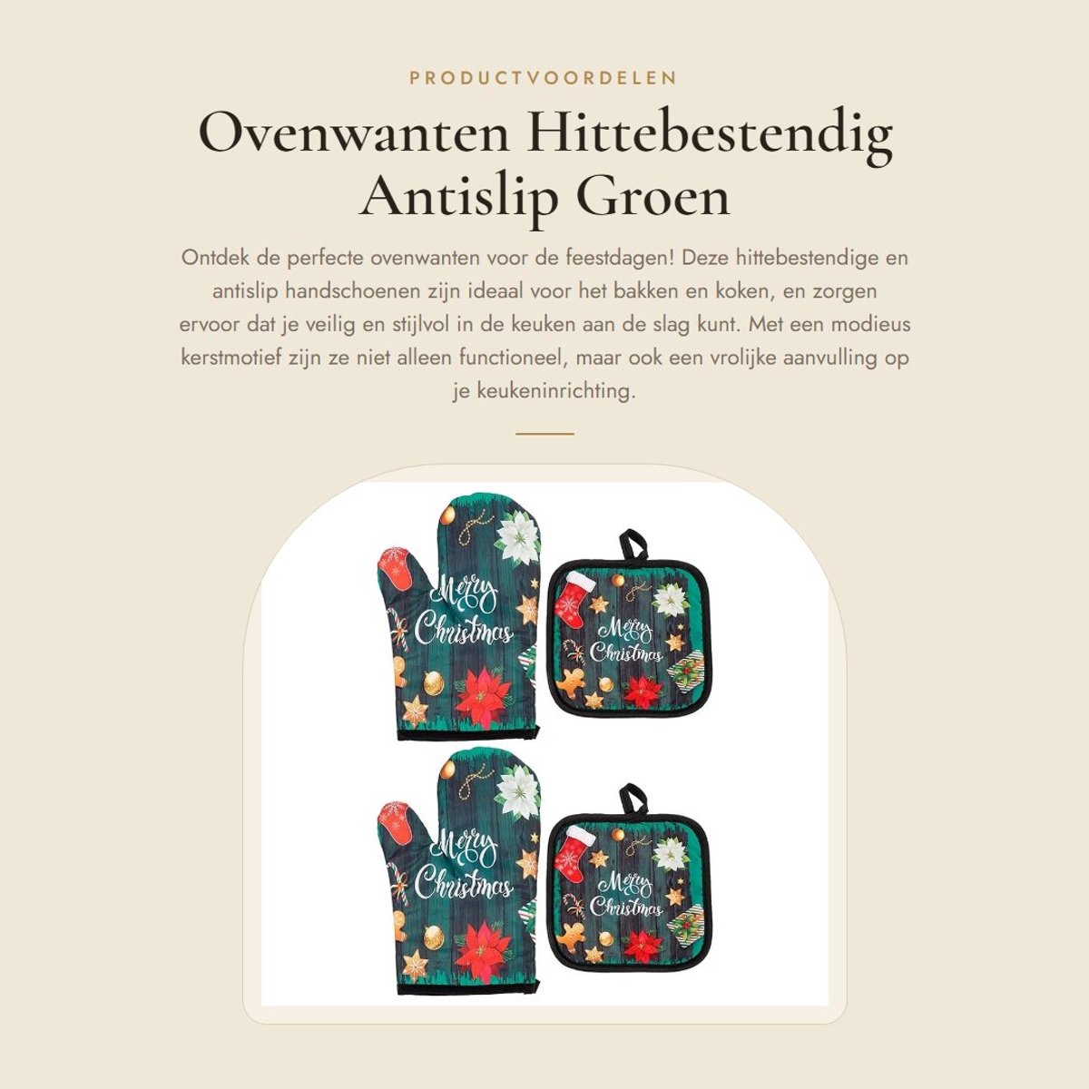 Dailygoods- Ovenwanten 2 Stuks Hittebestendig - Antislip - Grillhandschoenen - Bakhandscho