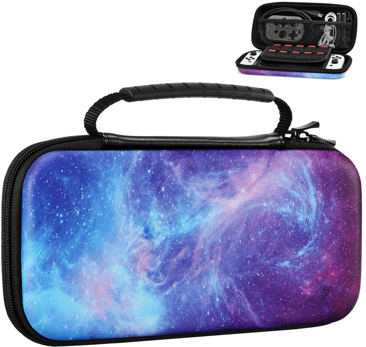 Dailygoods - Draagbare Tas voor Nintendo Switch OLED - Harde Schaal Bescherming en Opbergtas