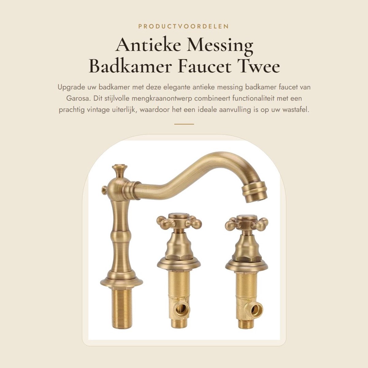 Dailygoods- Badkamerkraan Elegant - Mengkraan - Corrosiebestendig - G1/2 Draad - Snelle Waterafvoer - Eenvoudige Installatie - Wasbakkraan