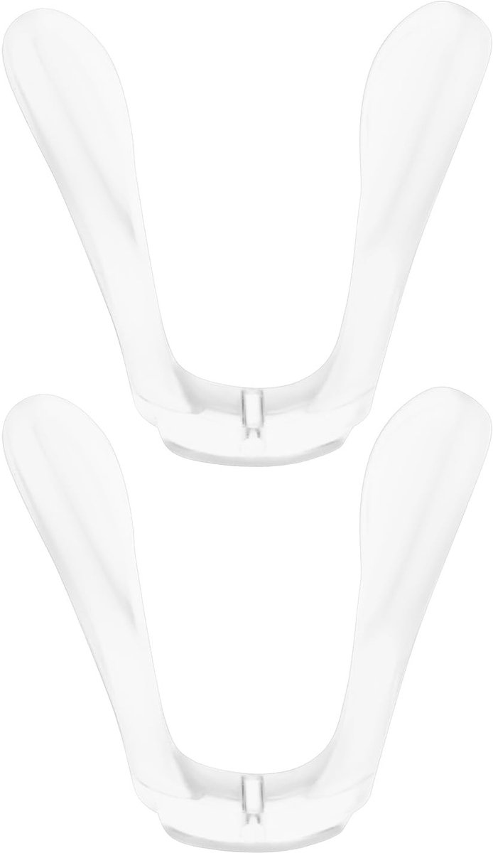 Dailygoods- Neuspads Bril U-vormig - Neuspads Siliconen - Neuspads Zelfklevend - Antislip - Lichtgewicht - Transparant - Brillenneuskussens