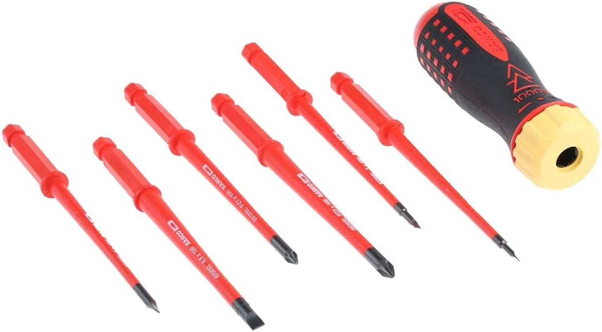 Ratelschroevendraaier Set - Handgereedschap - Klus Klussen - Ergonomische Handgreep - 20 cm - Veelkleurig