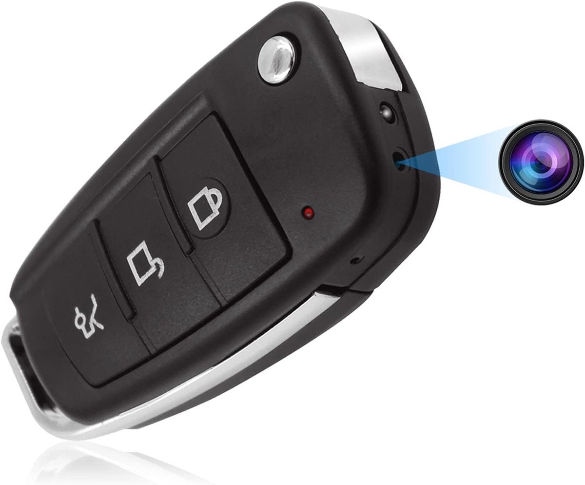 Mini Verborgen Camera - Draagbare Recorder - Beveiliging Binnen Buiten - Bewegingsdetectie Nachtzicht - 1080p FHD - Zwart