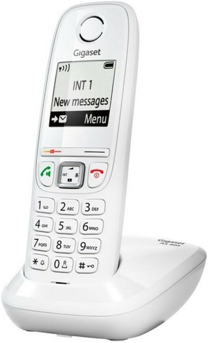 Draadloze Telefoon - Extra Handset - Dagelijkse Gesprekken - Groot Zwart-Wit Display - 100 Contacten - Wit