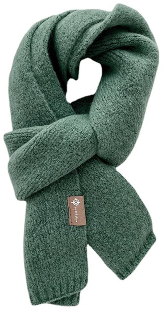 Dailygoods- Sjaal Uniseks - Gebreide Wollen Sjaal - Lange Sjaal 20 x 150 cm - Zachte Warme Sjaal - Vintage Design - Perfect voor Herfst/Winter