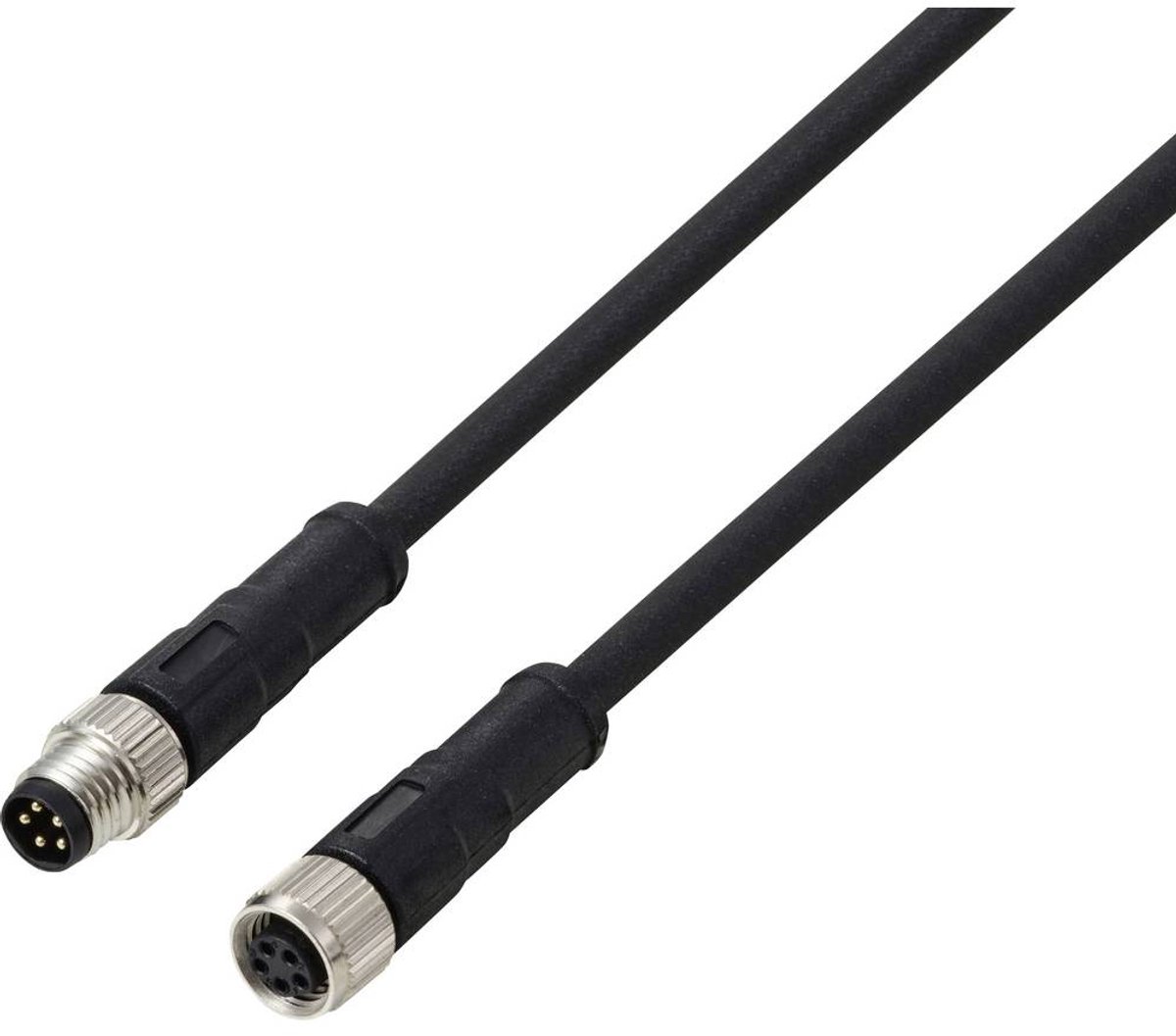 TRU COMPONENTS TC-13752012 Aansluitkabel M8 x 1 Aantal polen (sensoren): 5 Stekker, recht, Bus, recht 5 m 1 stuk(s)
