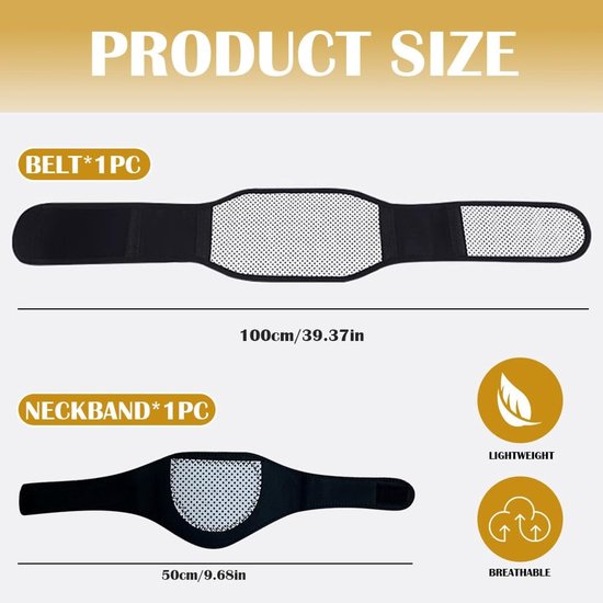 Dailygoods- Lendengordel Ergonomisch Design - Verstelbare Taillesteun - Therapeutische Riem - Ondersteuning Rug/Nek - Comfortabel & Ademend - Rugsteun van Dailygoods — afbeelding 5