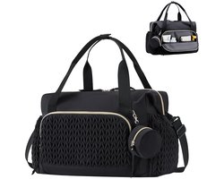 Dailygoods - Mommy Bag Multifunctionele luiertas, schoudertas met fopspeenetui, waterdichte babyluiertas voor reizen, strand, dagelijks gebruik