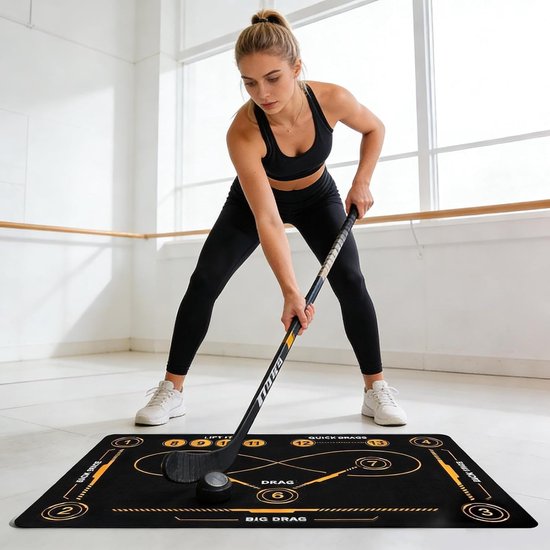 Trainingsmat Hockey - Sportmat Voetbal - Vaardigheden Verbeteren - Stil Antislip Ontwerp - 50 x 80 cm - Grijs — afbeelding 4