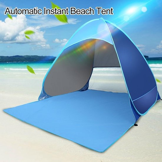 Tent - Snel te openen tent - Strandtent - Voor 2-3 personen - Blauw, 1 stuk van Merkloos — afbeelding 3