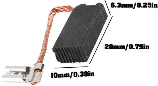 Dailygoods - 2 Pairs Carbon Motor Borstels voor Diverse Gereedschappen van Dailygoods — afbeelding 4