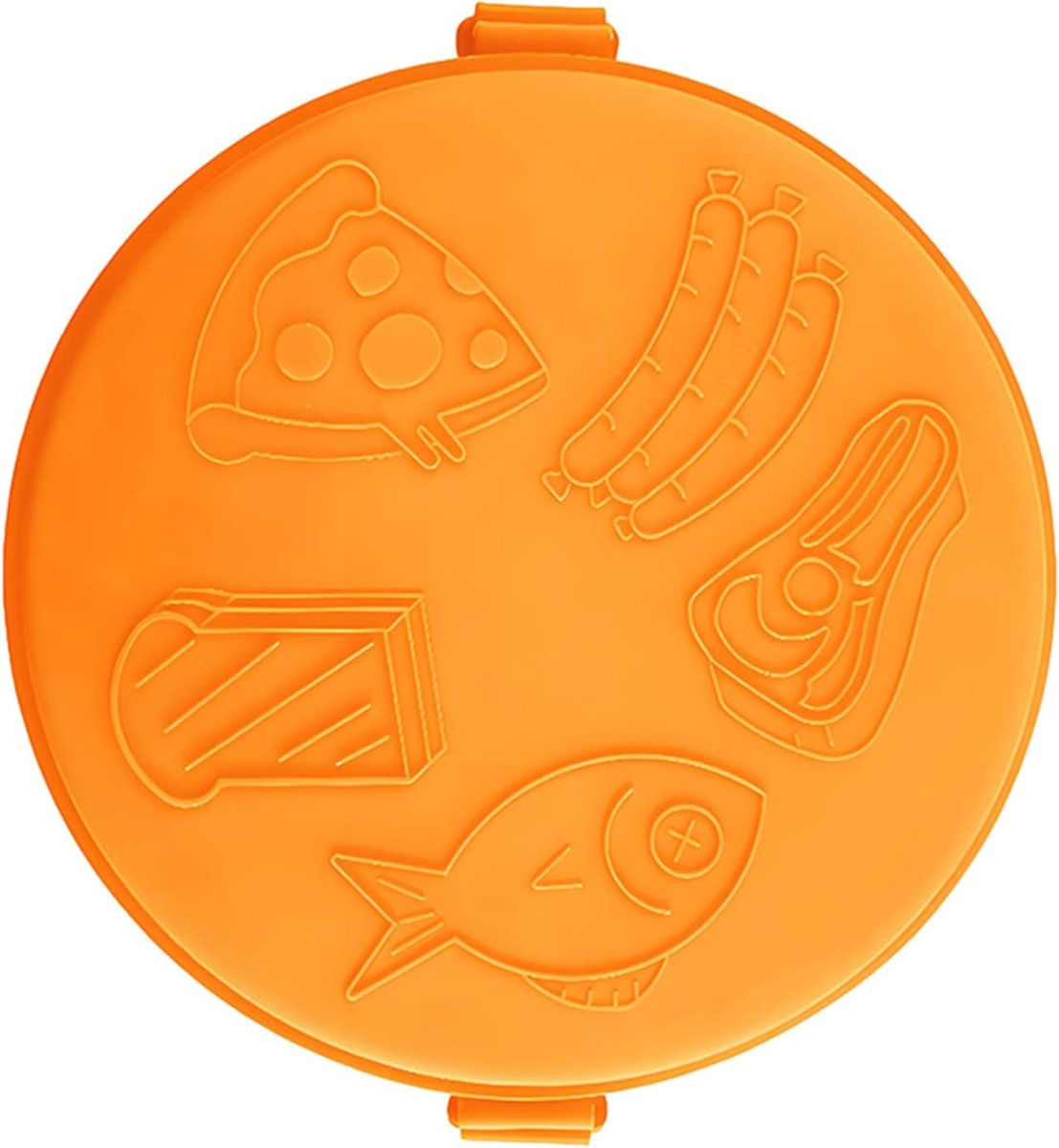 Magnetron Sandwich Maker Snelle Grillpan Ontbijt Koken Geen Voorverwarming 25 cm Breed Oranje