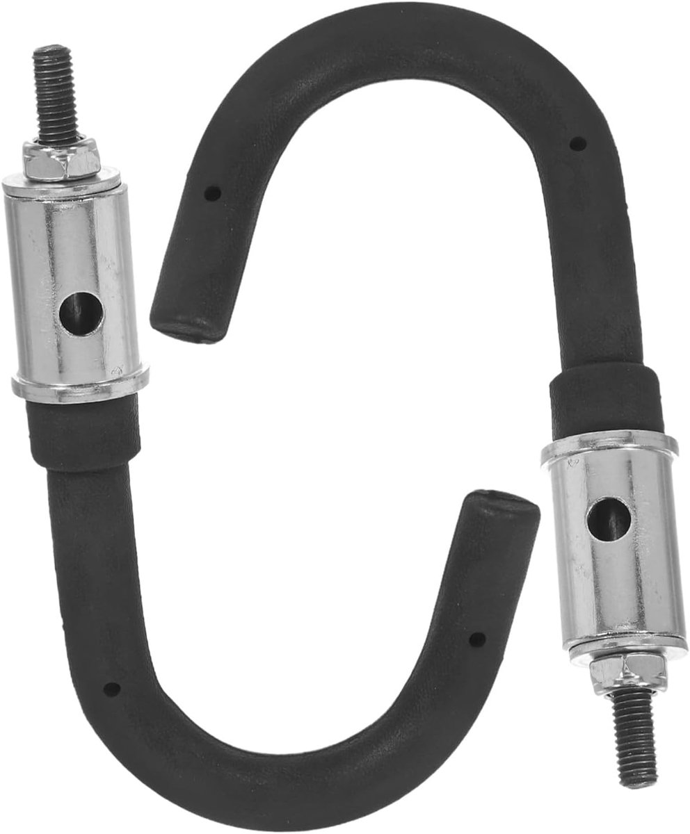 Laddermuurhaken Set - Ladderhangers Garage - Opgeruimd Opslaan - Weerbestendige Constructie - 2 Stuks - Zwart