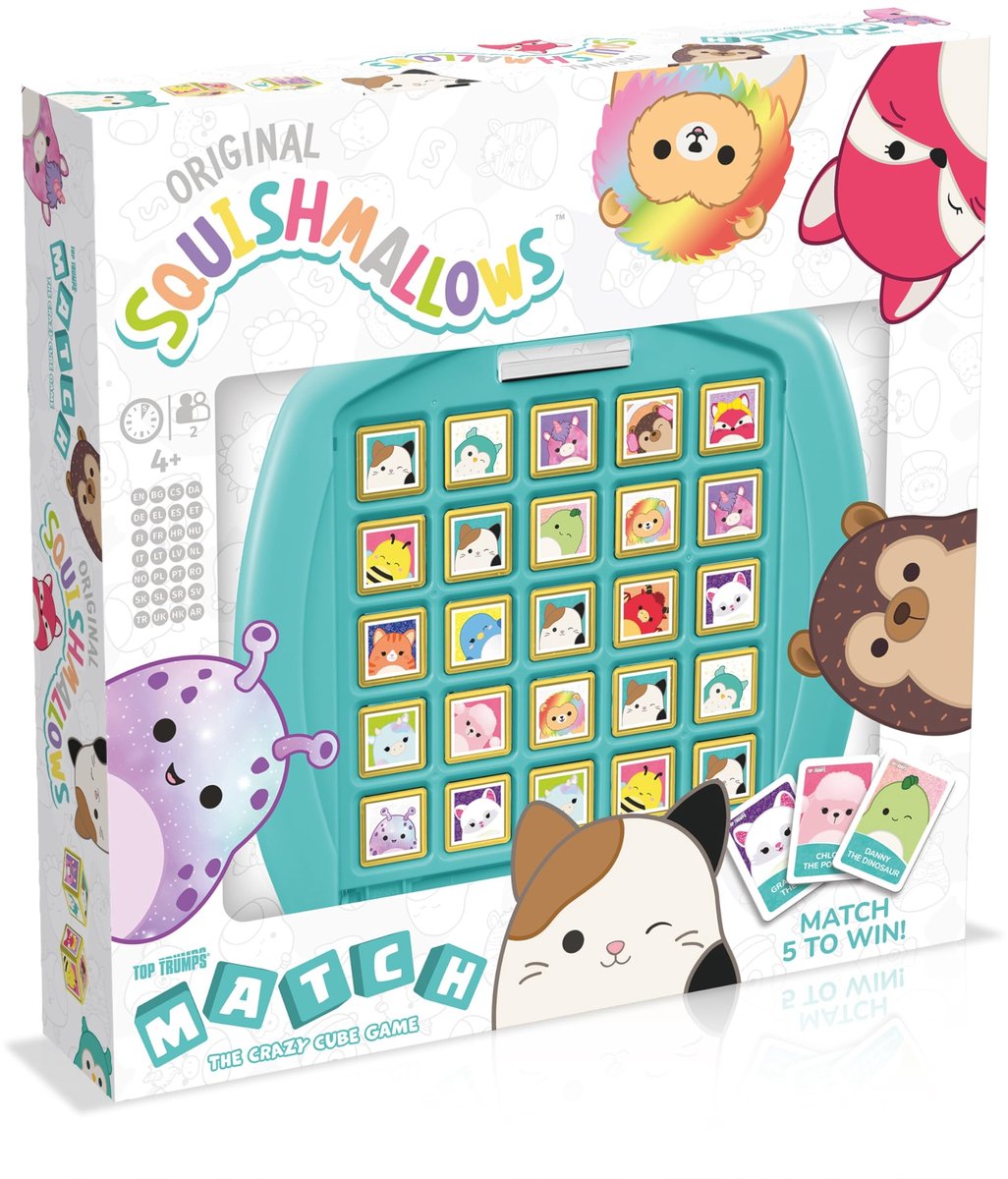 Dailygoods - Match Squishmallows Bordspel - Perfect voor Kinderen