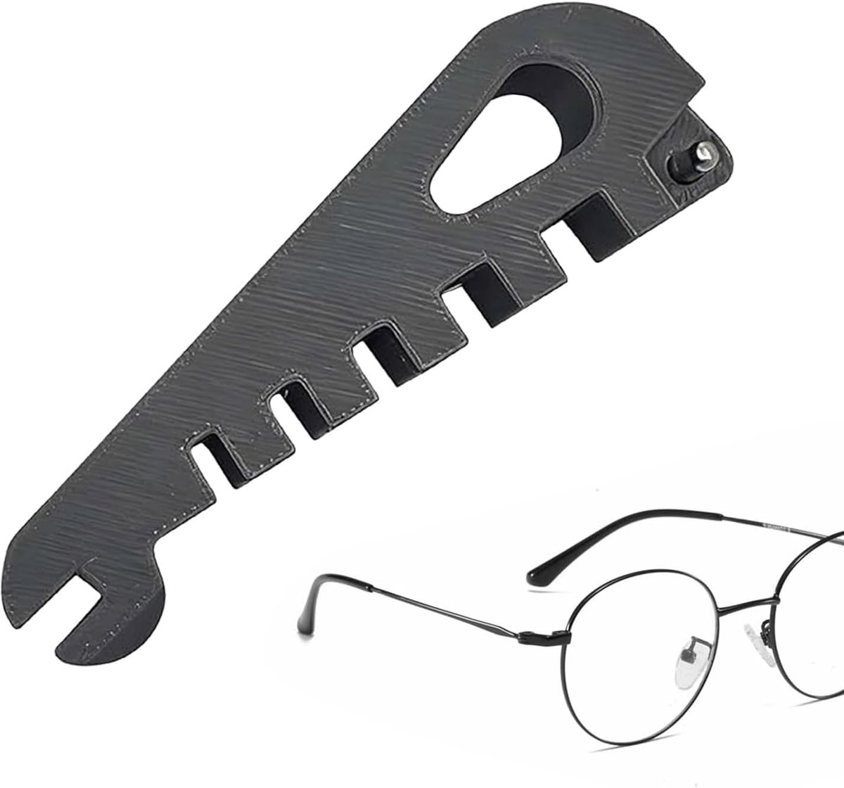 Brilmontage Tool - Reparatie Gereedschap - Bril Aanpassen - 5-in-1 Multifunctioneel - 8.8 cm - Enkele Attribuut