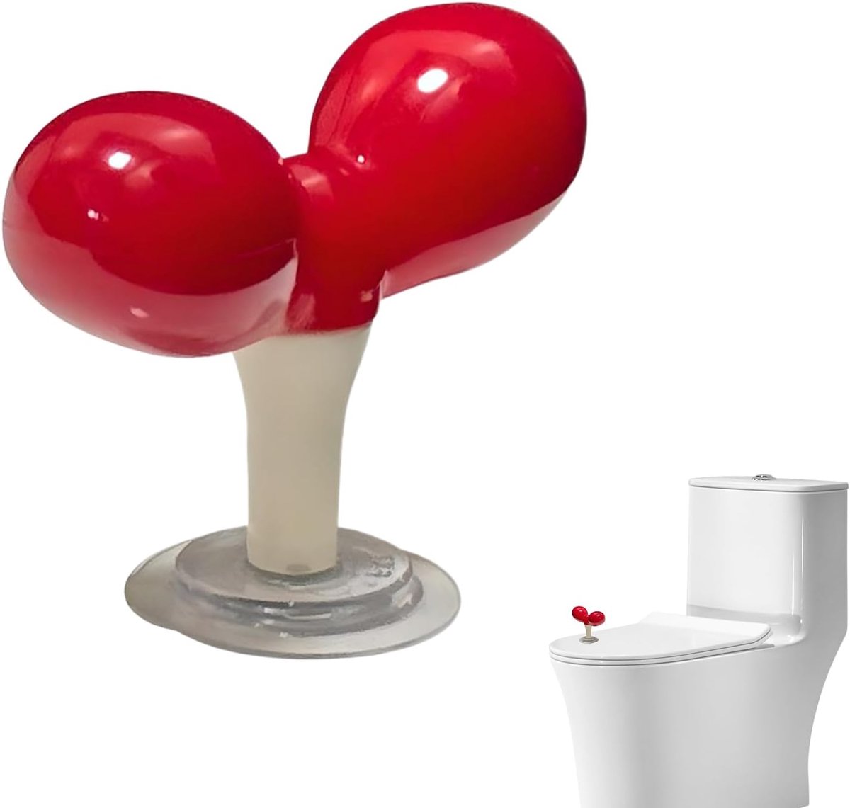 Toiletzitting Lifter - Hygiëne Gereedschap - Onaangeraakt Gebruik - Versterkt ABS Materiaal - 8x8 cm - Gebogen Stijl