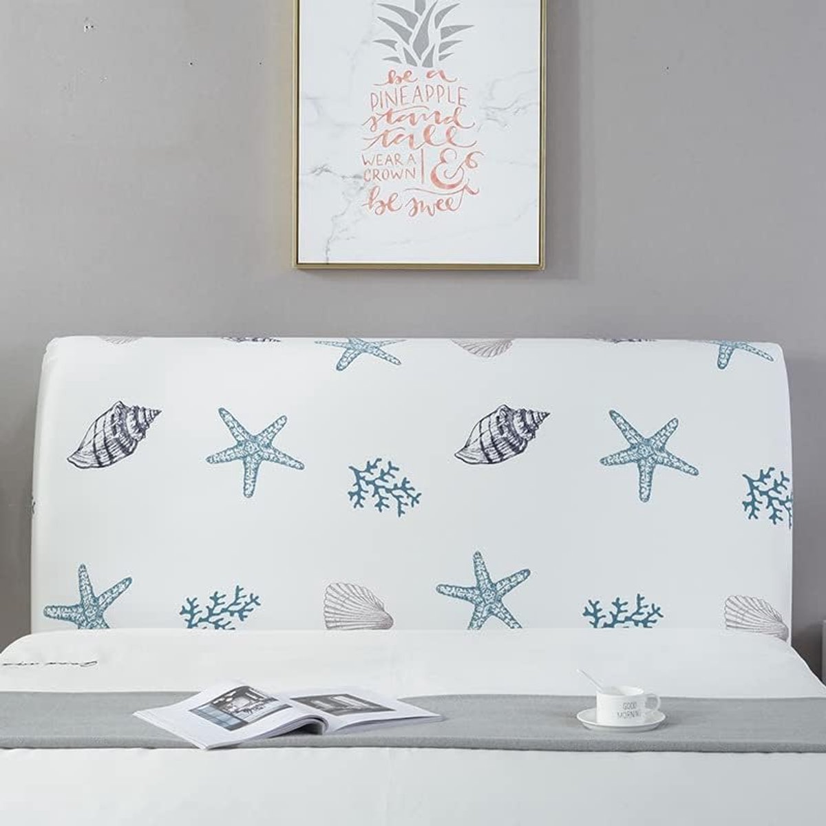 Hoofdbord Cover - Bed Beschermhoes - Slaapkamer Decoratie - Elastische Pasvorm - Lengte 15