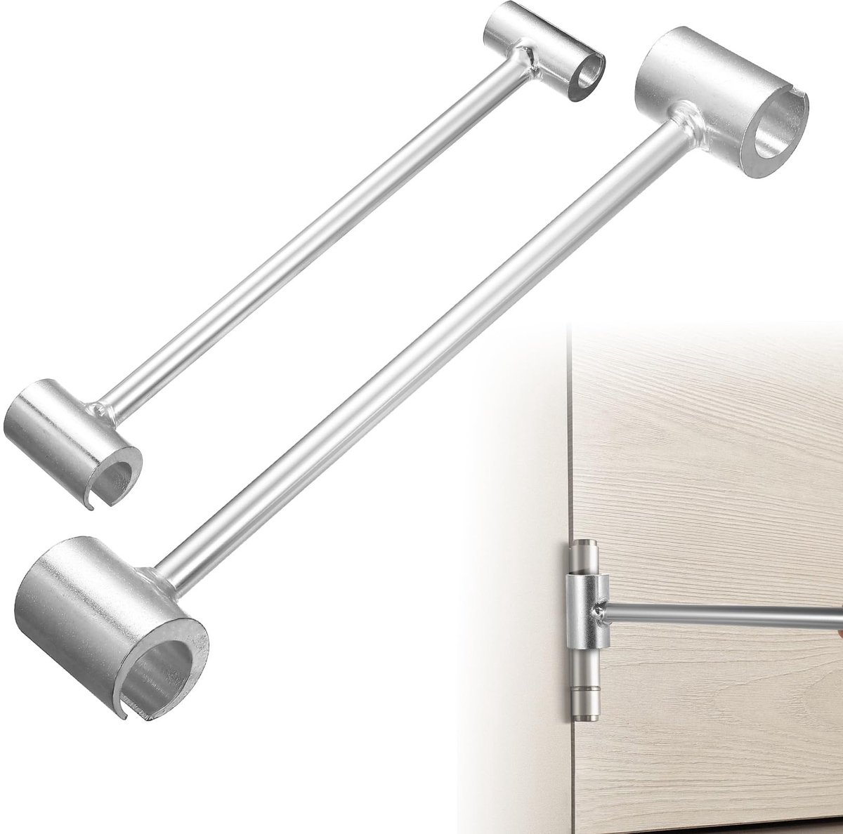 Dailygoods - Bandrichtijzer, 2 stuks deurscharnier, instelgereedschap voor brandwerende deuren, deurscharnier, gereedschap, deuropeningsgereedschap, deurscharnieren, deurscharnieren, instelgereedschap, deurband