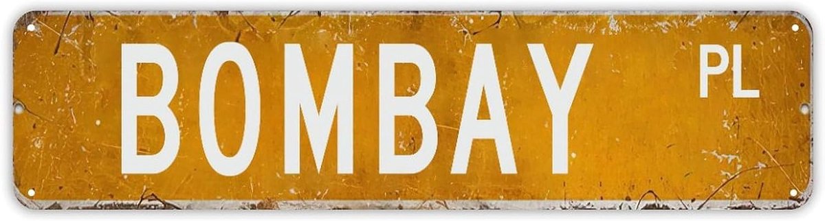 Gepersonaliseerd Bord - Naamplaat Metaal - Huis Decoratie - Op Maat Gemaakt - 24x6 Inch - Stijl 1
