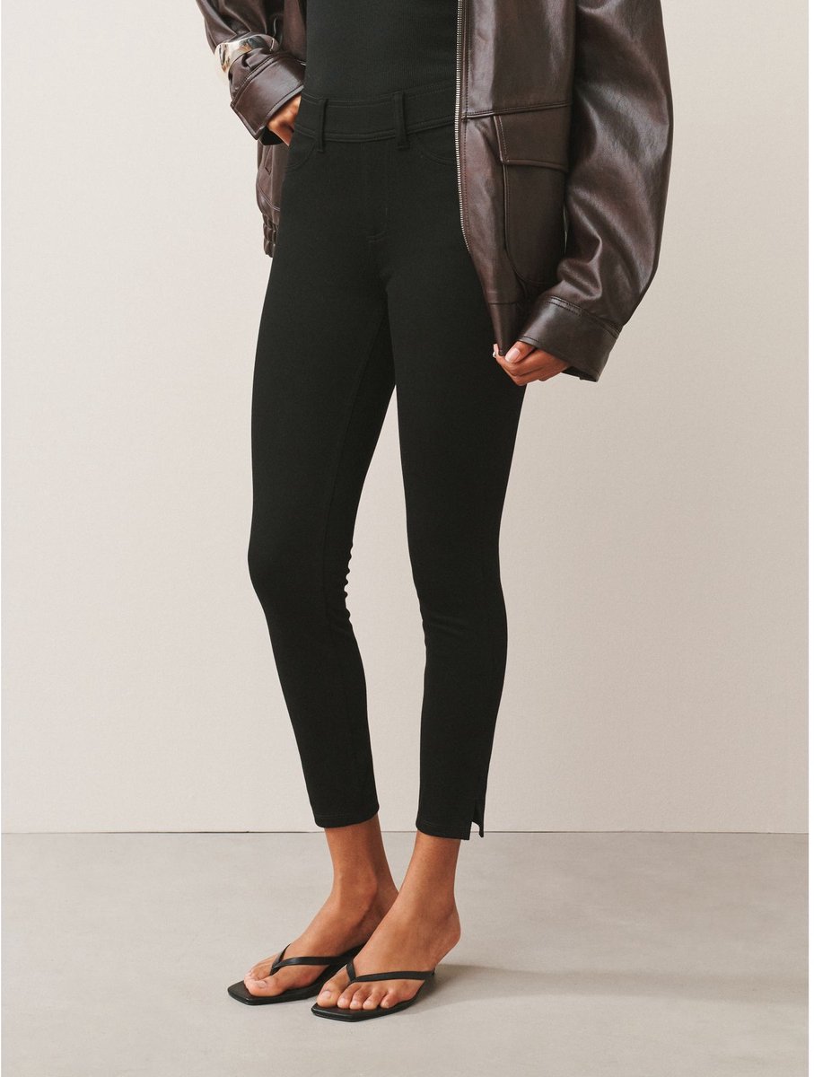 Next Cropped petite jersey denim legging - Petite