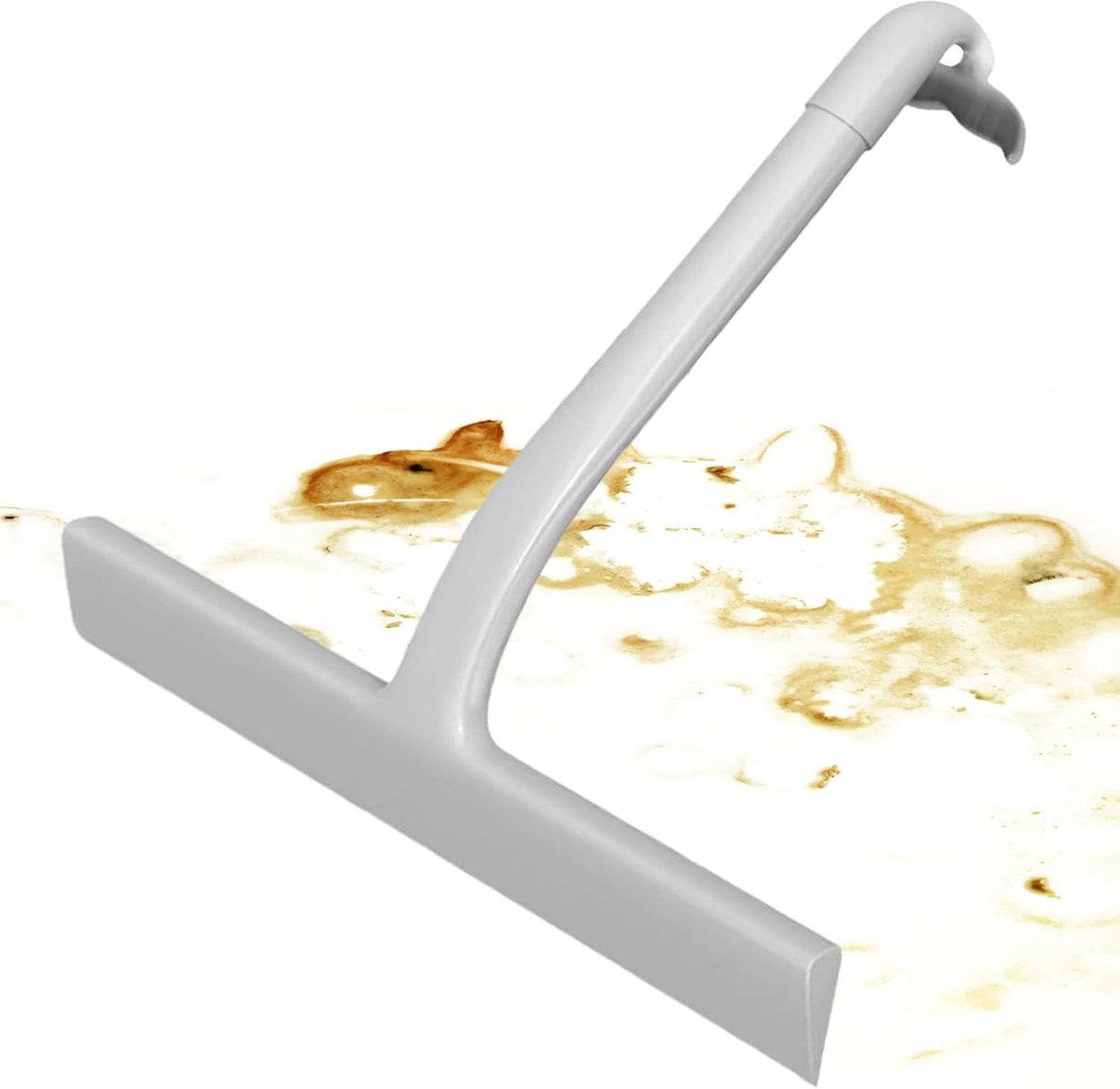 Raamtrekker Siliconen - Glaswisser Huishouden - Watervlekken Verwijderen - Ergonomisch Handvat - Zie Beschrijving - Wit