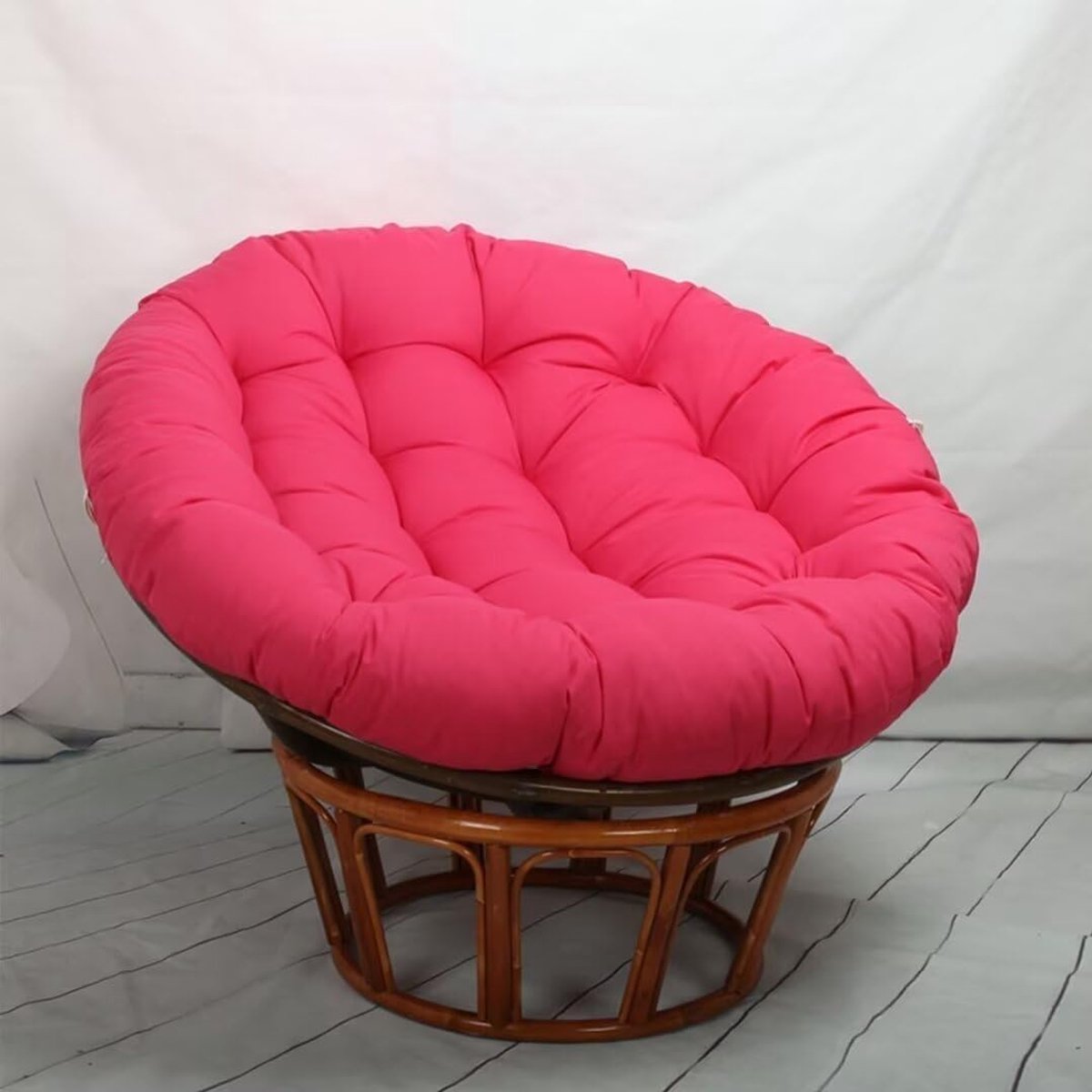 Tuinstoelkussen Rond - Zitkussen Balkon - Comfortabel Ontspannen - Pluche PP Katoen - 120 x 120 cm - O
