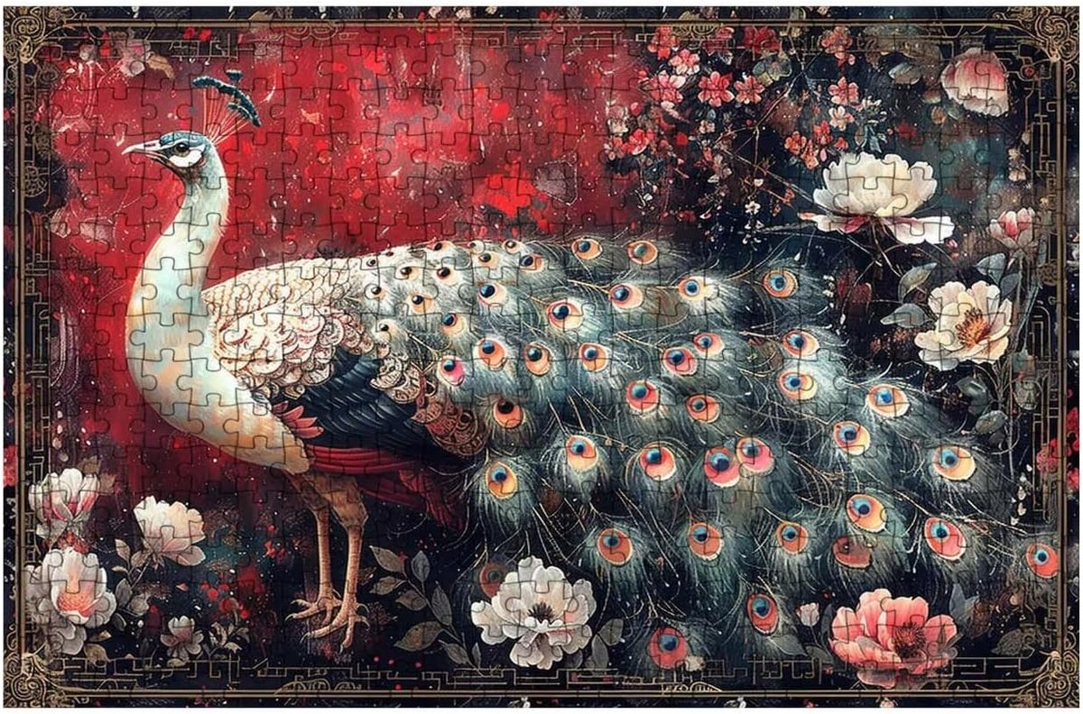 Legpuzzel 1000 stukjes - Bloemenpuzzel Hout - Ontspanning Thuis - Geordende Achterkant - 75x50 cm - Bloemenprint