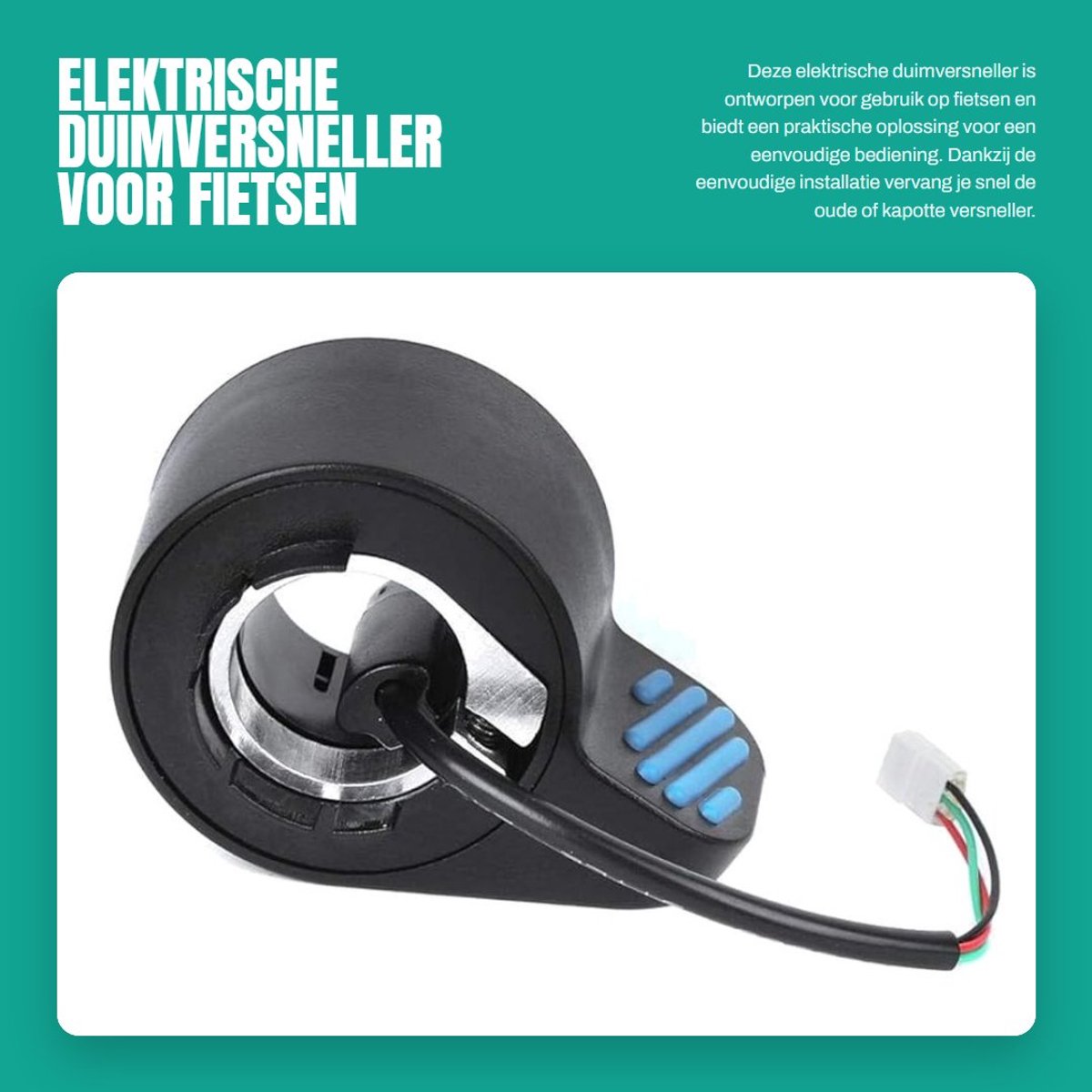 Dailygoods - Elektrische Duimversneller voor Fietsen