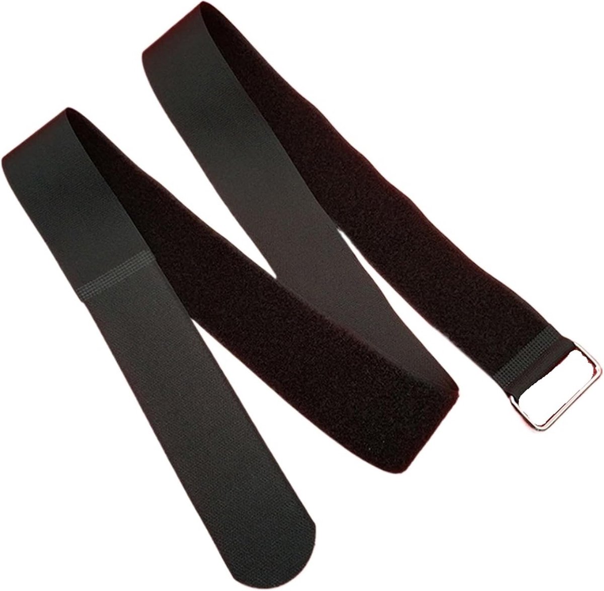 Zware nylon spanbanden - Ladingriemen - Auto lading vastzetten - Meerdere banden koppelbaar - 60cm X 2.5cm - Zwart