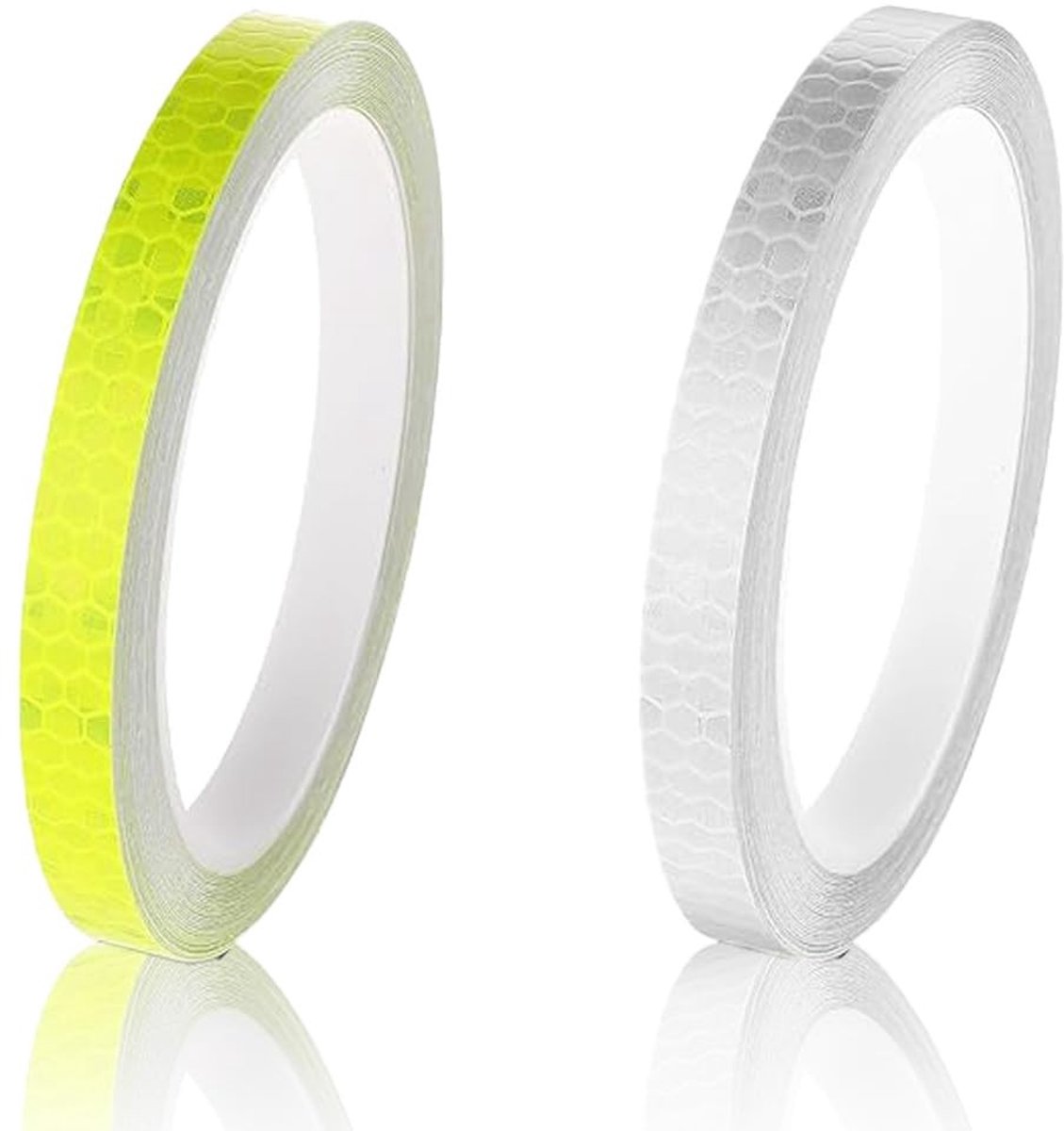 Dailygoods- Reflecterend Plakband - 2 Rollen - 10 mm x 8 m - Waterdicht - Zelfklevend - Hoge Helderheid - Zichtbare Waarschuwingstape