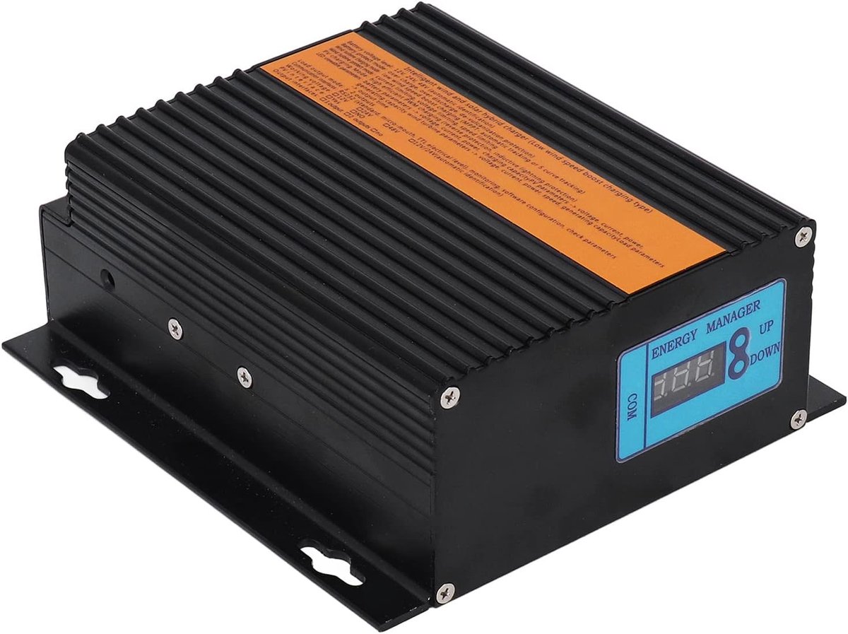 Hybride Laadregelaar - Zonne Wind - Energie Beheer - MPPT Boost Tracking - 12V 100W - Aluminium