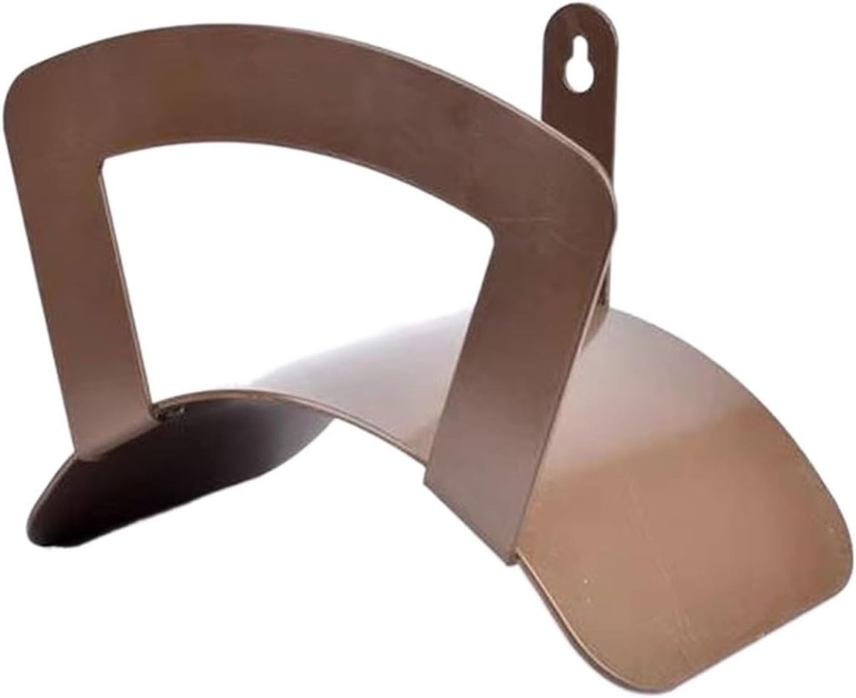 Slanghouder Metaal - Slangrek Tuin - Slangen Opbergen - Verdikt Metaal - 24.5x17x19.5 cm - Zwart