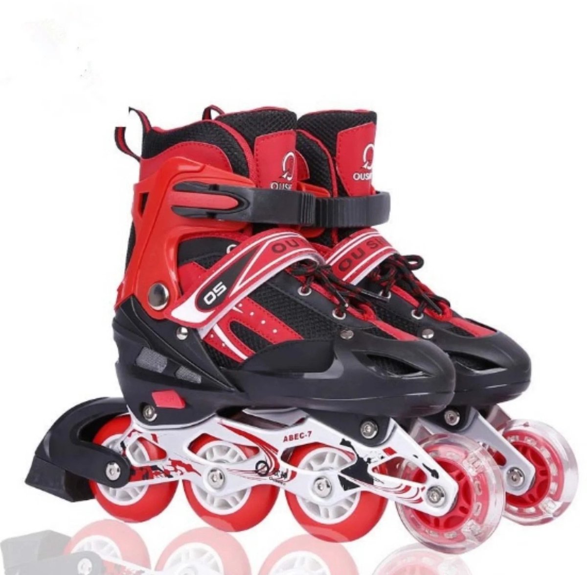 Dailygoods Inline skates verstelbare rolschaatsen dames meisjes jongens inline skates voor volwassenen met grote wielen
